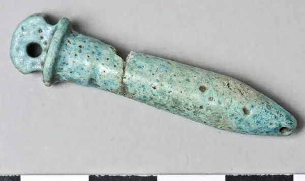 Jewellery, wadj pillar, wadj-pelare amulet from Egypt