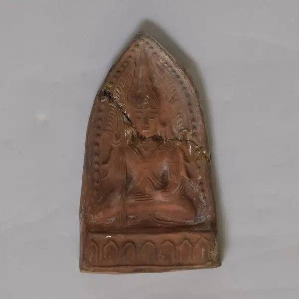 Buddha; Religion, clay, baked, Burma, 1700-1800