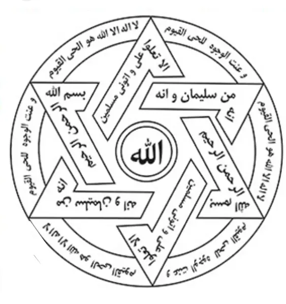 Solomon's star amulet for the victory of Islam