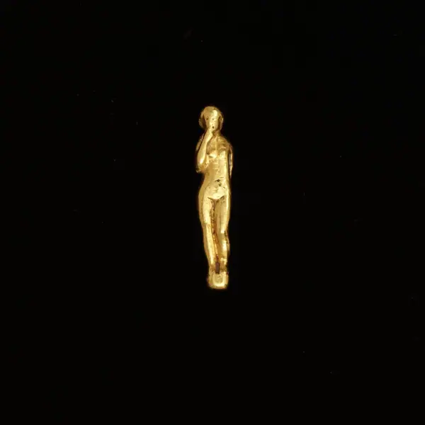 Amulet, gold, in the form of a figure of Venus standing on a globe, Europe (Roman), 2nd century BC-2nd century