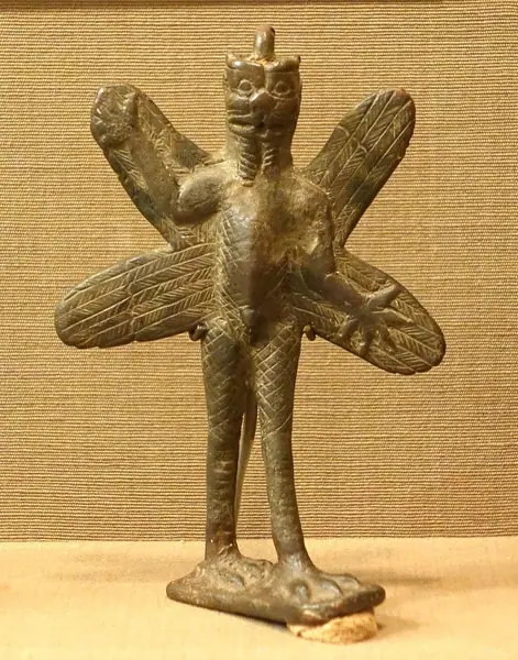 Pazuzu demon figurine, Iraq, Neo-Assyrian period, 900-612 BC, bronze