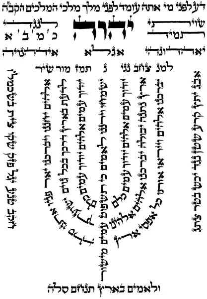 למנצח מנורה Lamnatzeach Menorah Shivisi