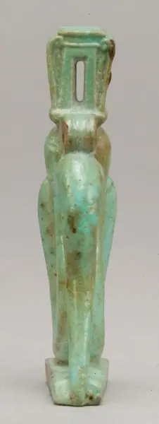 Amulet of a rearing cobra with a Hathor-emblem head