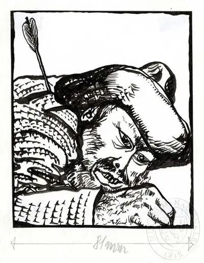 Ilustrace - Amulet Siouxů