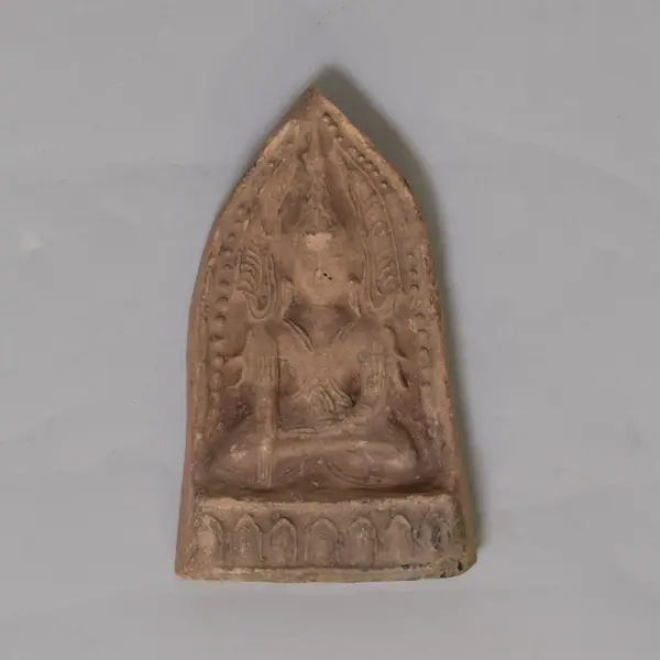 Buddha; Religion, clay, baked, Burma, 1700-1800
