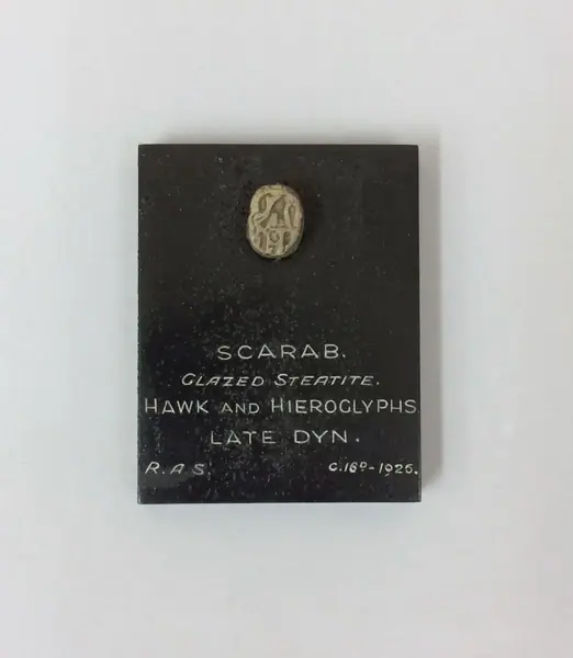 Scarab, buff glazed composition, Egypt, Late Period