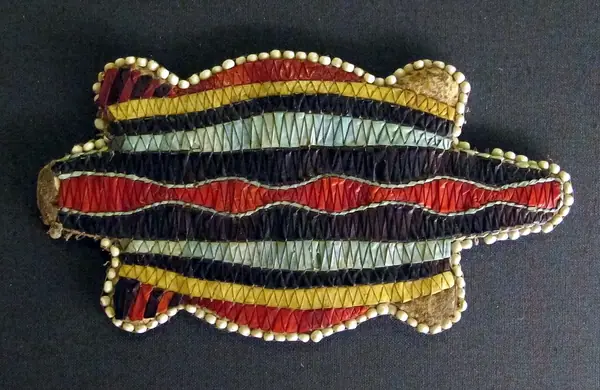 Pianure, dakota, amuleto con cordone ombelicale, 1830 ca.