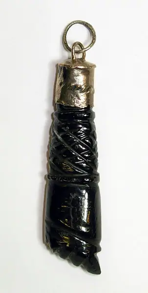 Black jet higa amulet in a silver mount, Cordoba (Spain), 1865-1870