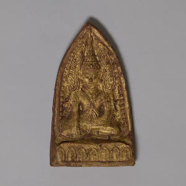 Buddha; Religion, clay, baked, Burma, 1700-1800