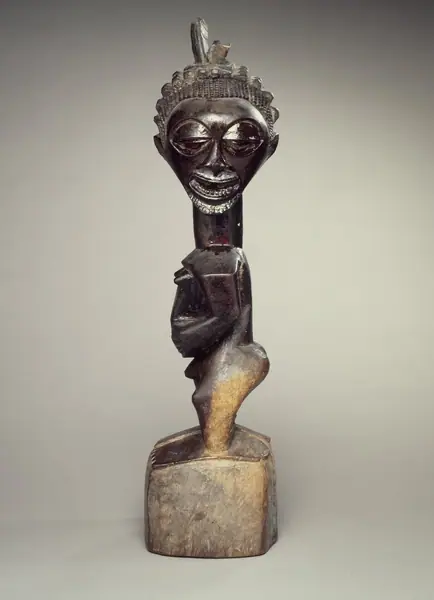 Standing Male Figure with Head Turned Left (Nkishi)