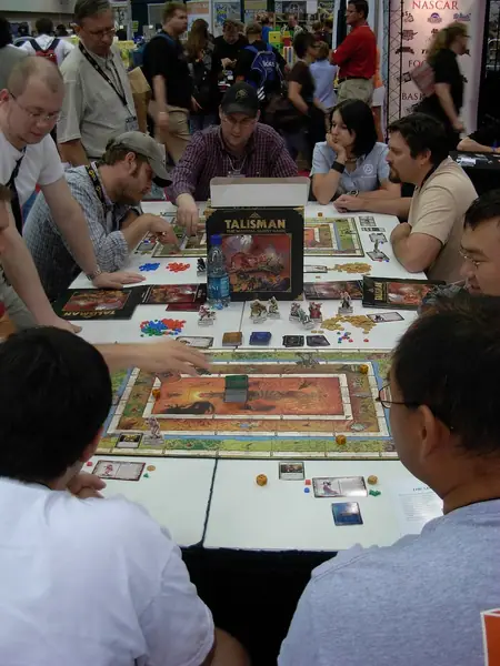 Gen Con Indy 2007 exhibit hall - board game (Talisman) demo