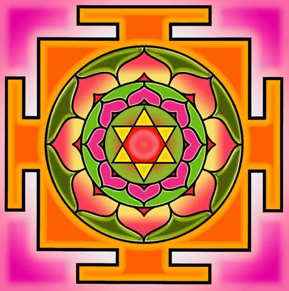 Bhuvaneswari yantra color