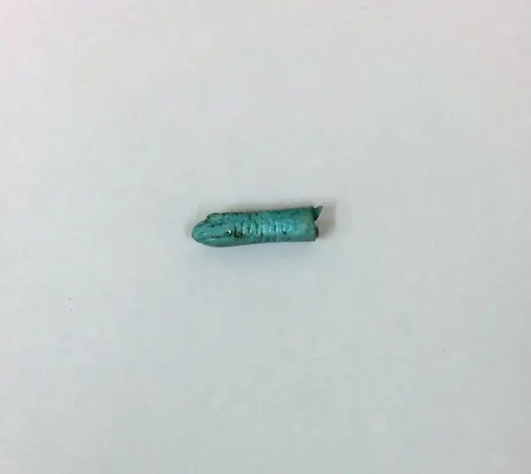 Snake head amulet, blue-green glazed composition, Egypt, Late Period