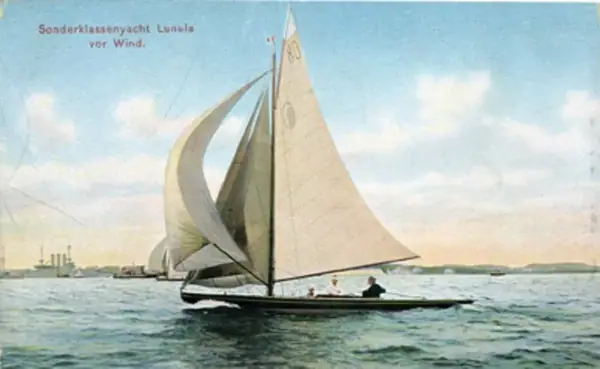 Sonderklassenyacht Lunula vor Kind. Series 1027. 2.