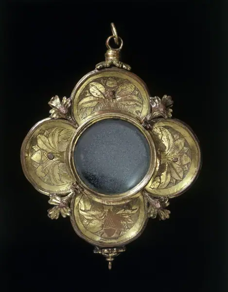Copper- gilt and glass, probably Meuse region, Southern Netherlands, ca.1200
