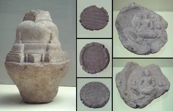 Stupika and artifacts Bali 8th century