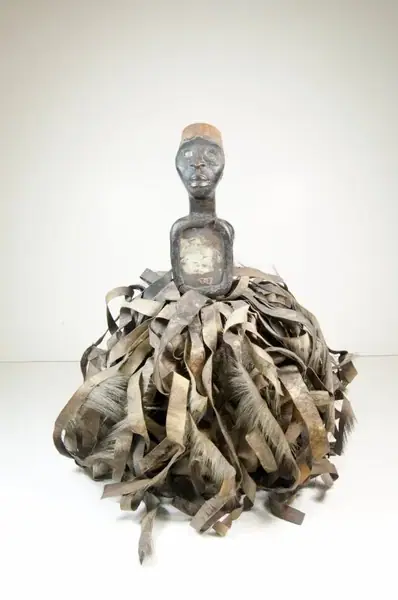 Male Figure with Strips of Hide (Nkisi)