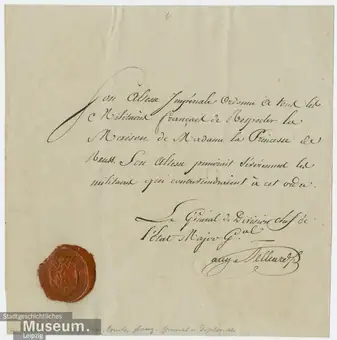 Schutzbrief, 1 Bl.