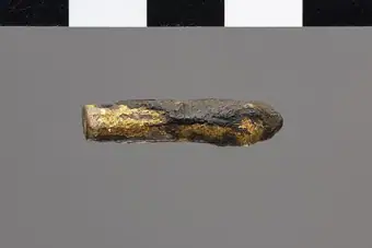 Amulet depicting the menqebit cobra title QS:P1476,en:"Amulet depicting the menqebit cobra " label QS:Len,"Amulet depicting the menqebit cobra " label QS:Lit,"Amuleto raffigurante il cobra menqebit"