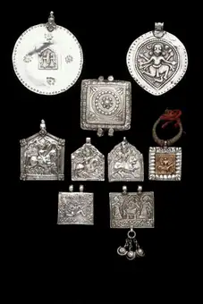 Amulet plaque, silver, Ajmer, c.1880