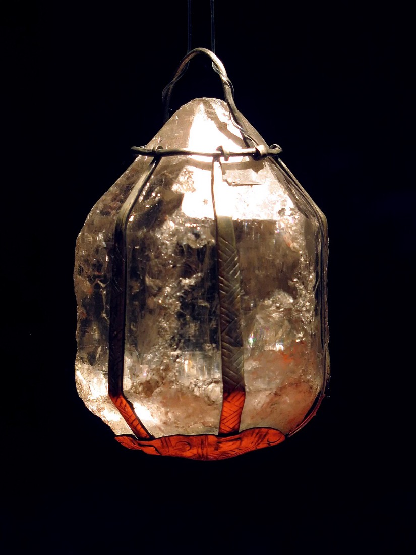 A rock-crystal amulet, 6th century